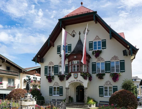St Gilgen, Salzburg/Avusturya - 15 Eylül: Town Hall Binası — Stok fotoğraf
