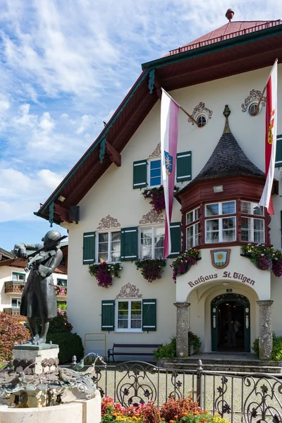 St gilgen, salzburg / österreich - september 15: Rathausgebäude — Stockfoto