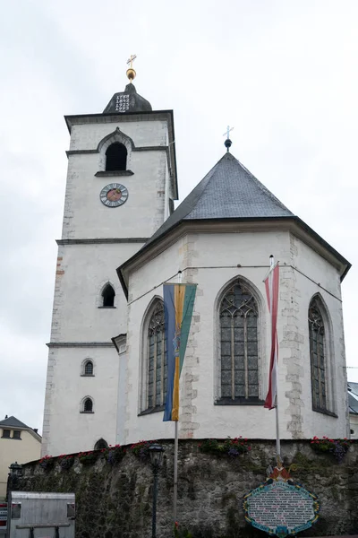 St. Wolfgang, Salzkammergut/Österrike - 16 September: Utsikt över St. — Stockfoto
