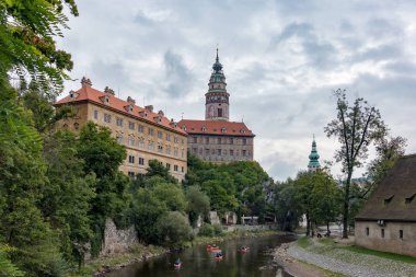 Cesky Krumlov, Bohemia/Çek Cumhuriyeti - 17 Eylül: İnsanlar Ca