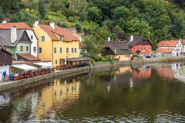 Cesky Krumlov, Czechy/Czech Republic - 17 września: kolorowe — Zdjęcie stockowe