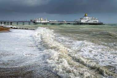 Eastbourne, East Sussex'deki / / Uk - 21 Ekim: fırtına Bria kuyruk sonu