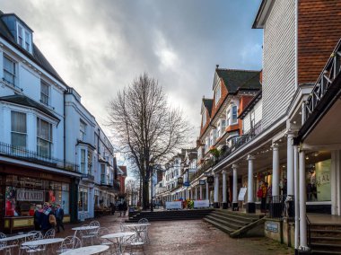 Tunbridge Wells, Kent/Uk - 5 Ocak: R Pantiles görünümünü