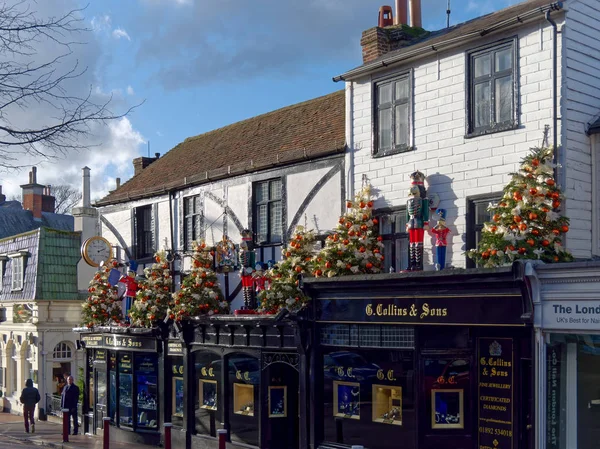 Tunbridge brunnen, kent / uk - 5. januar: weihnachtsausstellung in roya — Stockfoto