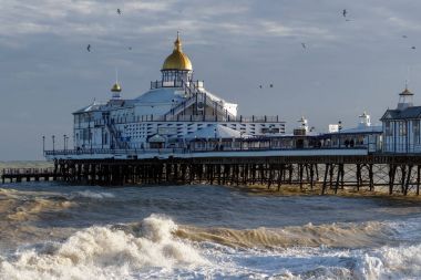 Eastbourne, East Sussex'deki / / Uk - 7 Ocak: Eastbourne Pier görünümünü