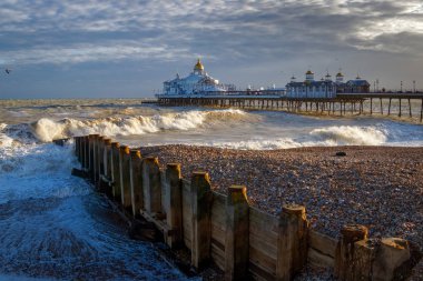 Eastbourne, East Sussex'deki / / Uk - 7 Ocak: Eastbourne Pier görünümünü
