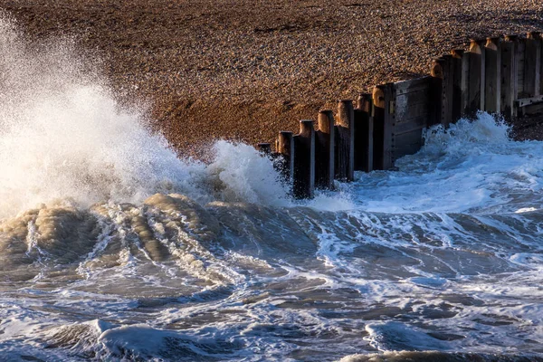 Eastbourne, East Sussex'deki / / Uk - 7 Ocak: Fırtınalı hava Eastb — Stok fotoğraf