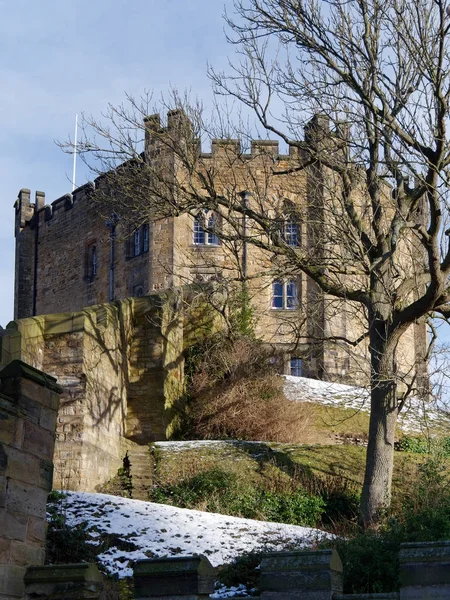 : Durham County Durham/Uk - 19 januari vy över slottet i Du — Stockfoto