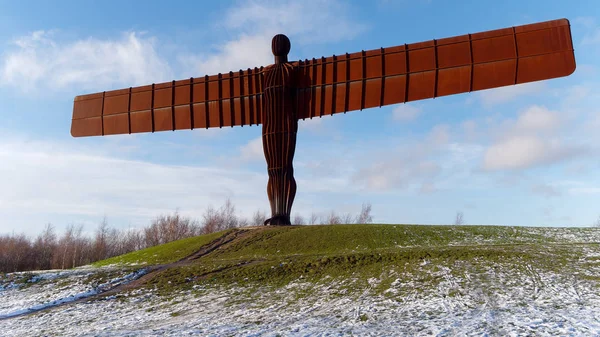 GATESHEAD, TYNE AND WEAR / UK - 19 GENNAIO: Veduta dell'Angelo di — Foto Stock