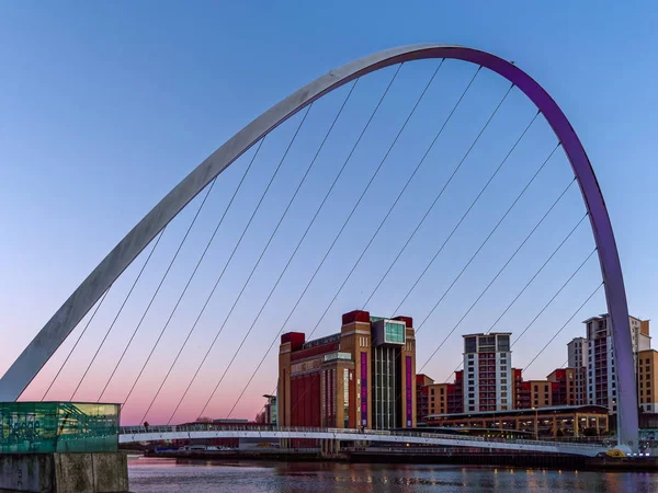 Gateshead, Tyne And Wear/Uk - 20 januari: Weergave van de ni — Stockfoto