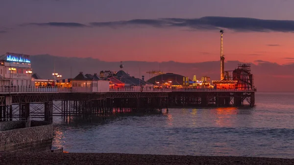 Brighton, East Sussex/Uk - 26 januari: Uitzicht op Brighton Pier in — Stockfoto