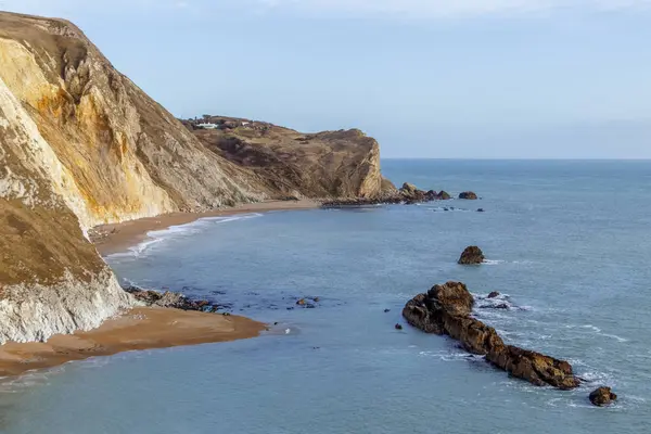 Zicht op de Jurassic Coastline in Dorset — Stockfoto