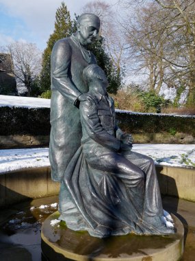 East Grinstead, West Sussex'deki / / Uk - 27 Şubat: Mcindoe Memorial 