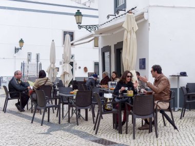 Faro, Güney Algarve/Portekiz - 7 Mart: Kahve kültürü canlı