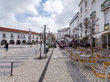 Tavira, Güney Algarve/Portekiz - 8 Mart: Tavir meşgul Cafe
