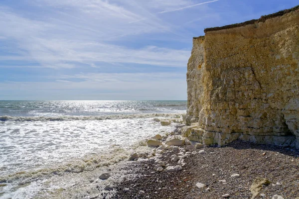 Vista do litoral Sussex de Hope Gap — Fotografia de Stock