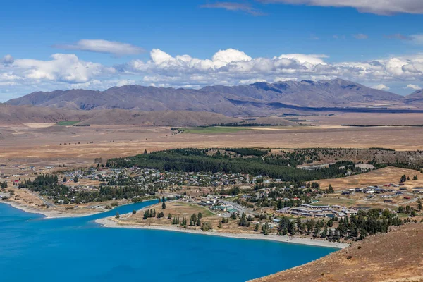 Tekapo, Nya Zeeland - 23 februari: Utsikt över staden — Stockfoto