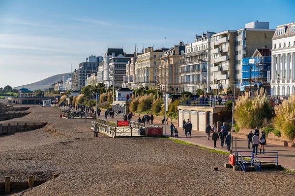 EASTBOURNE, EAST SUSSEX / UK - JANEIRO 18: Vista de Eastbourne P — Fotografia de Stock