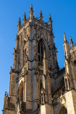 YORK, NORTH YORKSHIRE / UK - 20 Şubat 2020 'de York, Kuzey Yorkshire' da York Minster 'ın görüntüsü