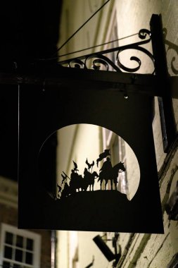 York, North Yorkshire / Uk - 19 Şubat 2020 'de York, Kuzey Yorkshire' daki Shambles bölgesinde binaların ve mimarinin görüntüsü