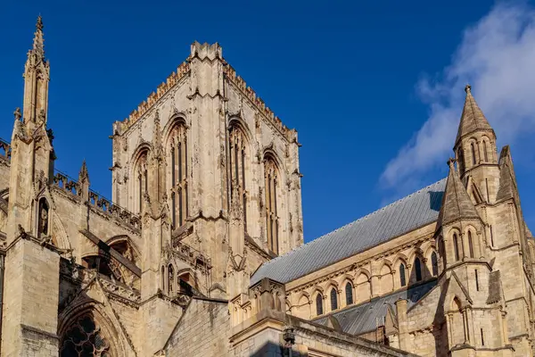 York North Yorkshire Luty Widok York Minster Yorku North Yorkshire — Zdjęcie stockowe