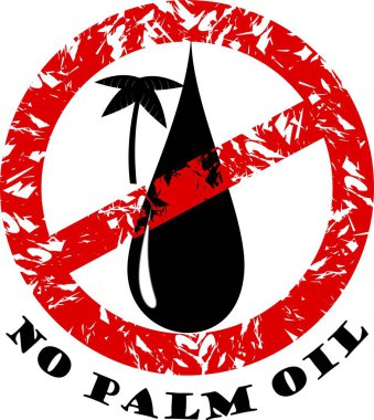 without palm oil clipart