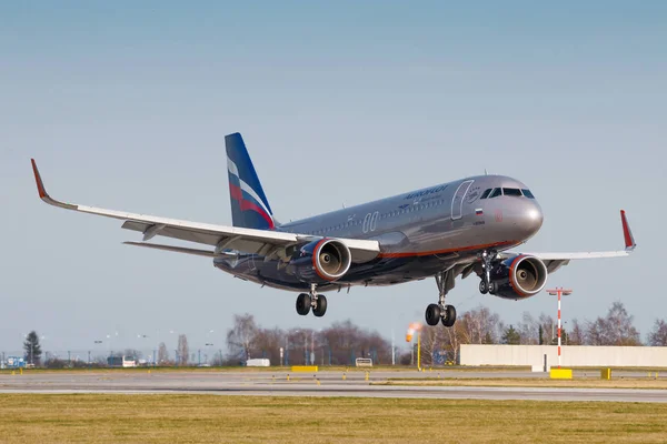 Airbus A320 Аерофлоту — стокове фото