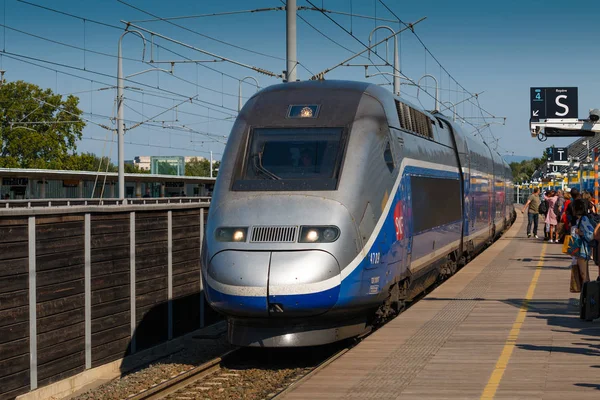 Tren TGV llegando — Foto de Stock