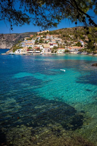 Pequeño Pueblo Isla Cefalonia Assos —  Fotos de Stock