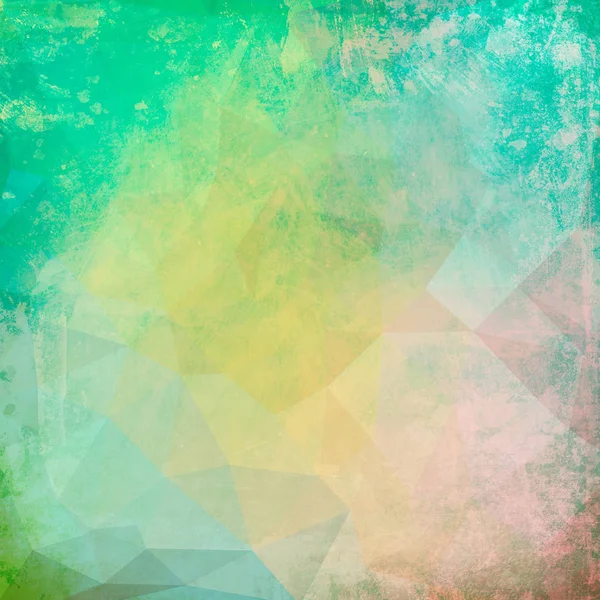 Färgglada polygonal Grunge bakgrund — Stockfoto
