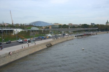 Rusya, Moskova, 11 Eylül 2017 Zaryadye parkta ilk gününde.