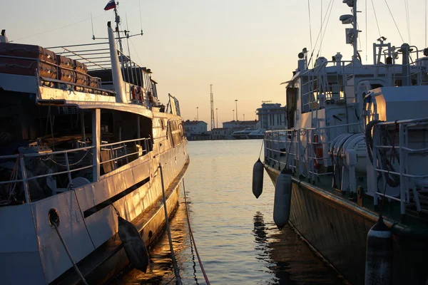 Ρωσία Λιμάνι Της Θάλασσας Σότσι Φθινόπωρο 2019 — Φωτογραφία Αρχείου