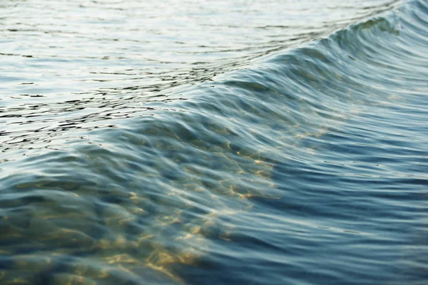 Agua Mar Con Cristal Mar Fondo Pequeñas Olas Claras — Foto de Stock