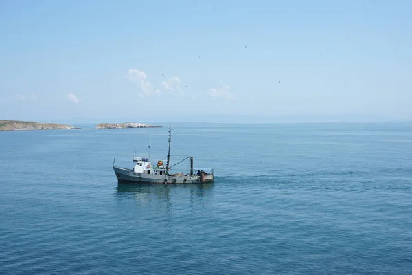 Вид Море Лодку — стоковое фото