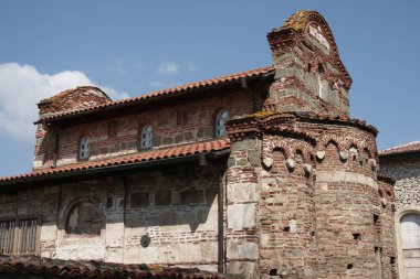 Bulgaristan 'ın Nessebar kentindeki eski binalar