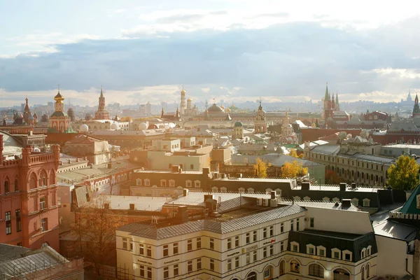 Panoramiczny Widok Miasto Moskwa Platformy Obserwacyjnej — Zdjęcie stockowe