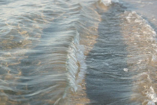 Kristalhelder Zeewater Met Zeegolven Achtergrond — Stockfoto