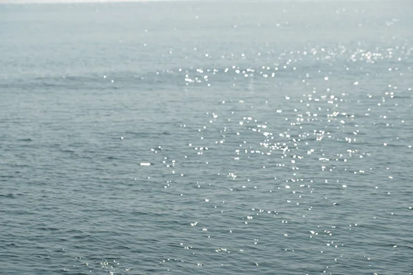 Βαθύ Μπλε Νερό Στη Θάλασσα Φόντο Αντανάκλαση Του Ήλιου — Φωτογραφία Αρχείου