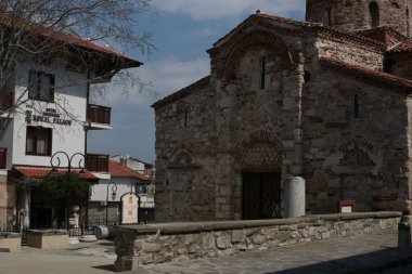 Bulgaristan 'ın Nessebar kentindeki eski binalar