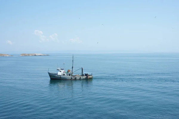 Вид Море Лодку — стоковое фото