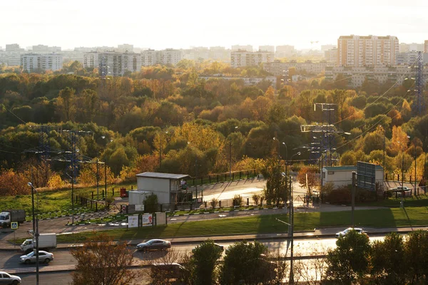 Kashirskoye Rodovia Outono Moscou — Fotografia de Stock