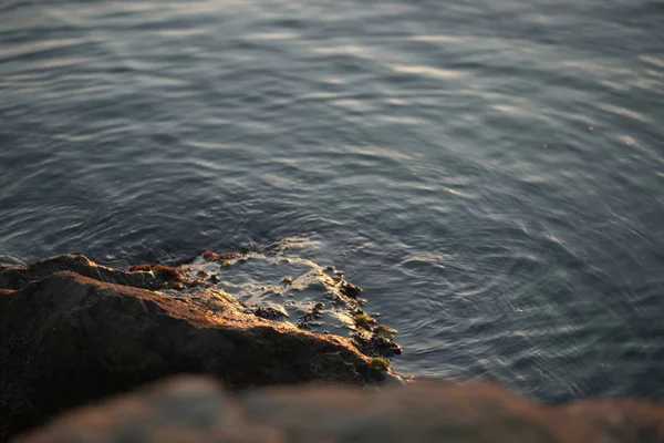 Superficie Del Agua Con Reflexión Sobre Río — Foto de Stock