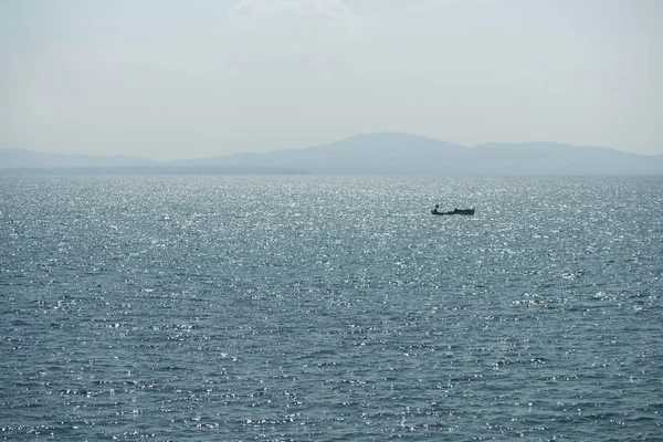 Вид Море Горы — стоковое фото