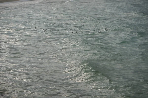 Superficie Del Agua Mar Con Olas Ondas — Foto de Stock