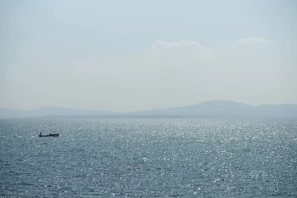 Вид Море Лодки — стоковое фото