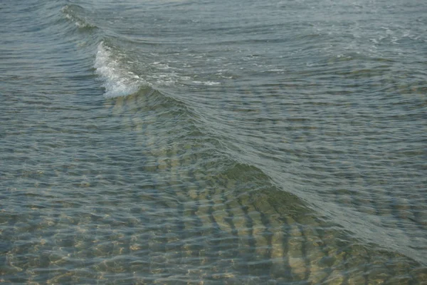 Ondas Marinhas Claras Verdes Superfície Marinha Fundo Abstrato — Fotografia de Stock