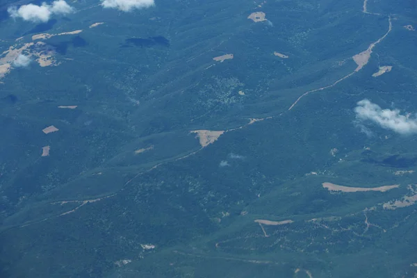 Aerial View Bulgaria Airplane — Stock Photo, Image