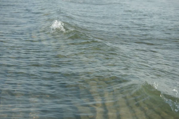 Heldere Groene Zee Golven Zeeoppervlak Abstracte Achtergrond — Stockfoto