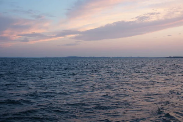 Удивительный Закат Черном Море Болгарии — стоковое фото