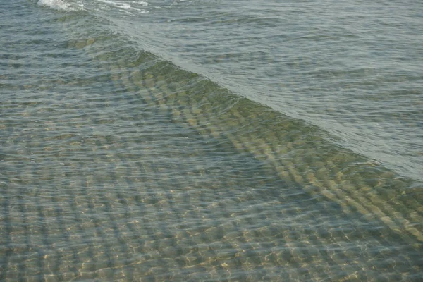 Crystal Clear Sea Water Sea Waves Background — Stock Photo, Image